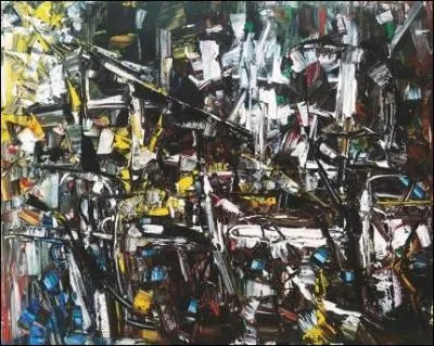 Lampions (1958) par un artiste qubcois membre du groupe dissident des Automatistes (1923-2002).