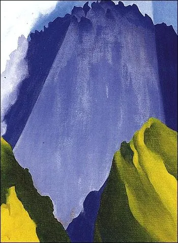 Prou : Macha Pichu, lumire du matin (1957) par une des peintres modernistes majeures du XXe sicle, pouse du photographe Alfred Stieglitz (1887-1986).