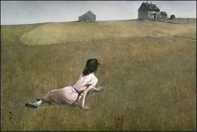 Christina's World (1948) par un peintre rgionaliste et raliste amricain (1917-2009).