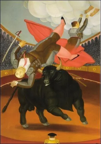 La mort de Luis Chalet (1984) par un peintre colombien n en 1932 galement sculpteur.