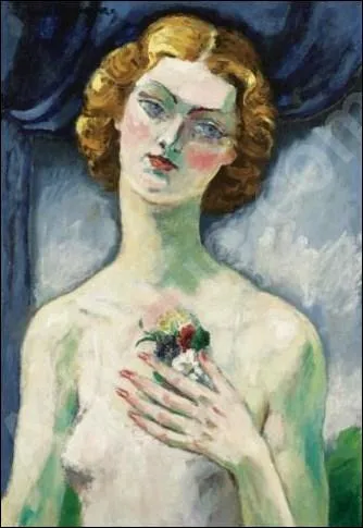 Qui a peint  Jeune femme au bouquet de fleurs  ?