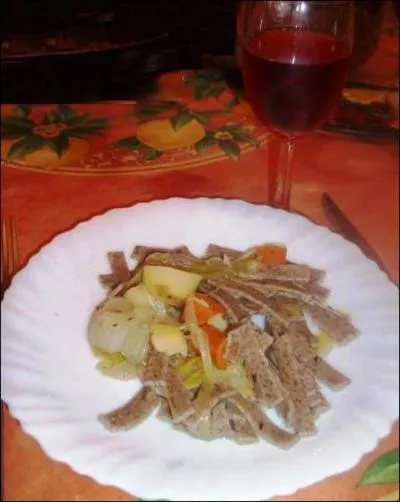 Ces rubans servent  prparer un plat montagnard. Quelle est la particularit des  Pizzoccheri  ?