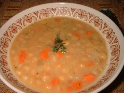 Par ce temps bien froid, une bonne soupe aux pois nous fera du bien. Le pois est riche en :