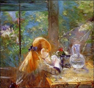 Elle apprend à peindre sur motif sous la conduite de Corot, elle choisit ensuite pour sujet sa famille et des élégantes dans leur jardin ou leur intimité. Elle épousera le frère de Manet ... .