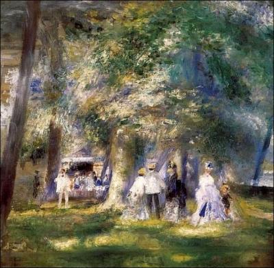 Suivant son camarade d'atelier Monet en forêt de Fontainebleau, pilier du mouvement impressionniste. Sa peinture explose de sensualité ... .