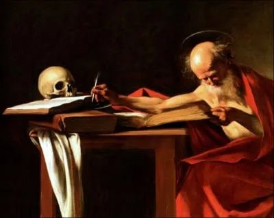 Saint Jrme crivant, 1606