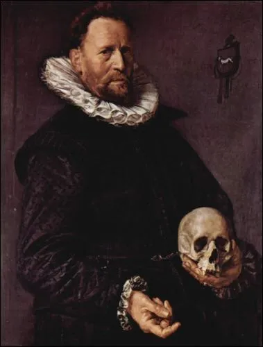 Portrait d'un homme avec crne, 1612
