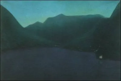 Quel peintre belge est l'auteur de la toile  Crpuscule au lac de Cme  ?