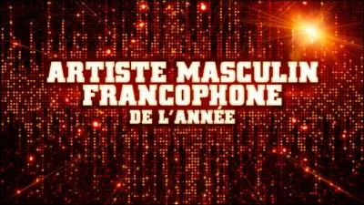 Qui est nomin dans la catgorie artiste masculin francophone ?