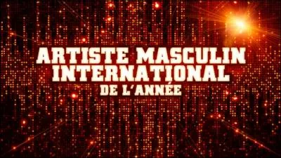 Qui est nomin dans la catgorie artiste masculin international ?
