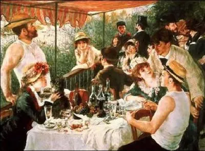 Qui est l'auteur du  Djeuner des canotiers  ?