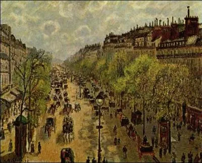 Qui est l'auteur du  Boulevard Montmartre  ?