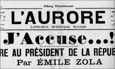 A qui doit on  J'accuse !   ?