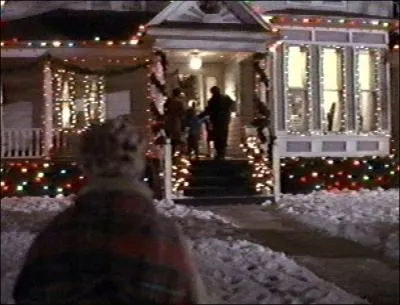 Voici la photographie d'une maison trs dcore pour Nol. Quel est le film ?