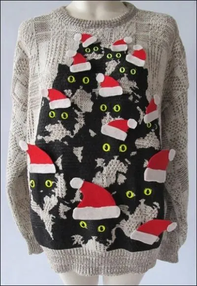 Voici un petit pull charmant  porter le soir du rveillon ! Par contre,  qui serait-il dconseill de le porter ?