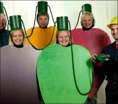 Encore une carte de voeu de famille, mais plutt trs amusante celle-ci. En quoi se sont-ils reprsents ?