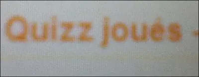 Par quoi est reprsent le pourcentage de nombre de quizz jous (Pour les inscrits) ?