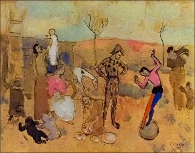 Qui a peint Famille de bateleurs ?