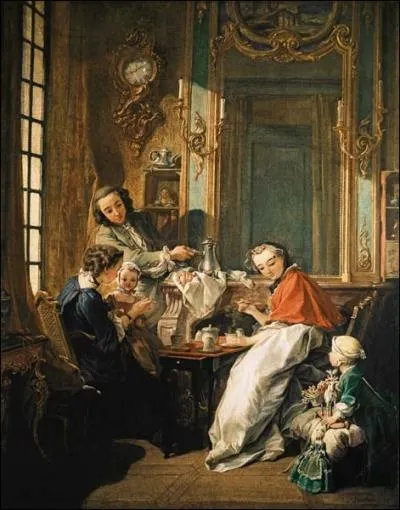 Qui a peint le djeuner de cette famille ?
