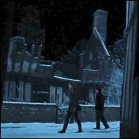 C'est Nol, Harry et Hermione se promnent dans un village enneig...