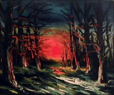 Coucher de soleil dans la fort de Senonches.