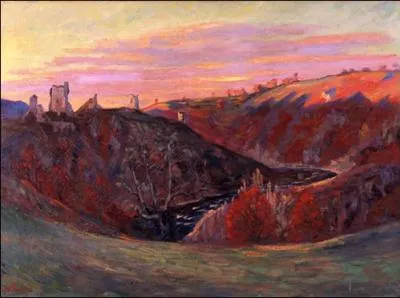 Coucher de soleil dans la Creuse.