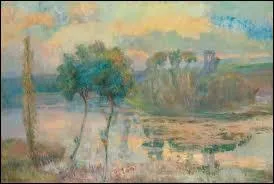 L'tang de Chalou-Moulineux, coucher du soleil.