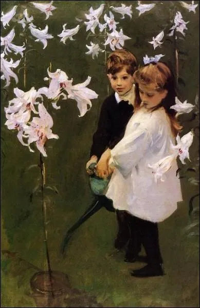 Les enfants Vickers dans le jardin, 1884