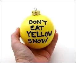 Cette boule de Nol nous met en garde, et recommande... ?