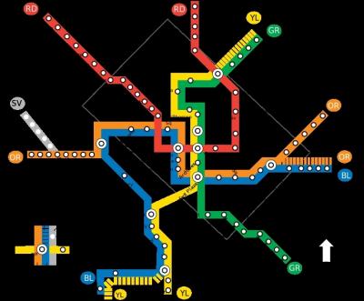 Quelle est la plus ancienne ligne du métro de Washington D. C. (1976) et qui est également la plus longue (51km) ?