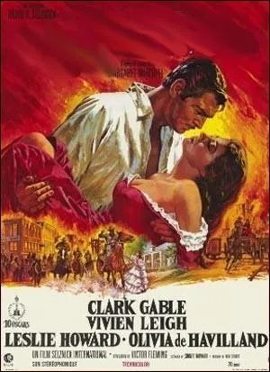 Un monument du 7e Art ralis et adapt du roman de Margaret Mitchell par Victor Fleming en 1939, avec Vivien Leigh, Clark Gable, Scarlett O'Hara, Leslie Howard ... .
