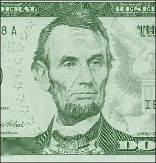 Sur quel billet amricain, Abraham Lincoln a-t-il son effigie ?