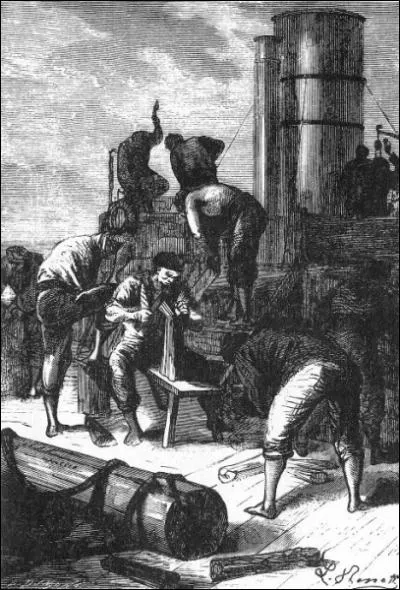 Que va-t-il promettre aux marins pour les encourager  aller plus vite ? 