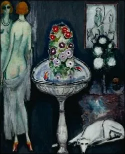 Qui a peint La vasque fleurie ?