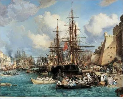 Le muse des beaux arts de Brest dtient cette huile de 1864. Quel lieu reprsente-t-elle ?