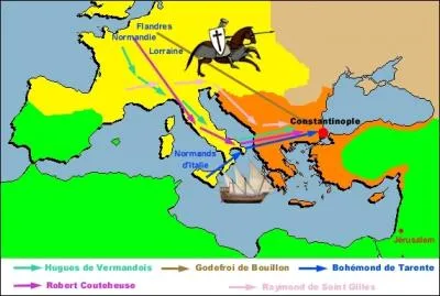 La premire croisade se droule  la fin du XIme sicle : combien de temps dure-t-elle ?