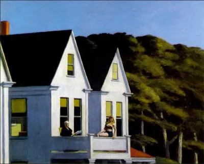 Quel peintre raliste, aux uvres empreintes de nostalgie, a peint  Second Story sunlight  (soleil au balcon) en 1960 ?