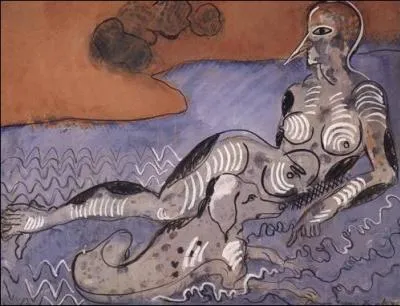 Qui a peint Femme au chien en 1924 ?