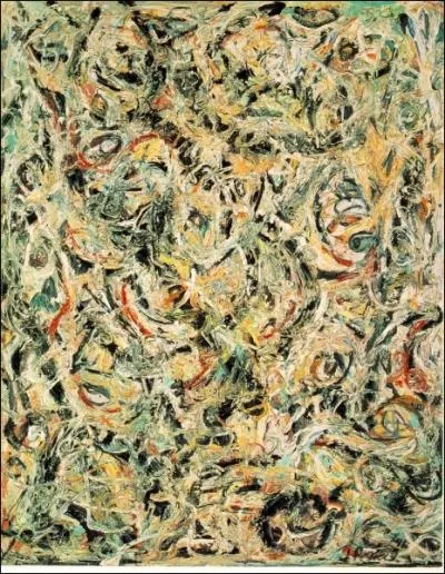 Quel  action painter  a peint ce tableau ( Eyes in the heat , 1946) ?