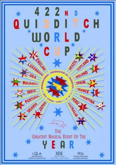 Dans les films, o peut-on apercevoir des affiches de la Coupe du Monde de Quidditch ?