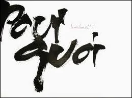 Il chante la chanson  Pourquoi , qui est-ce ?