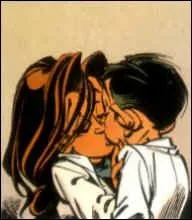 Dans quel album de  Spirou et Fantasio  Spirou et la fille de Vito Cortizone s'embrassent-ils ?