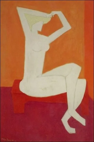 Femme nue se coiffant, 1954