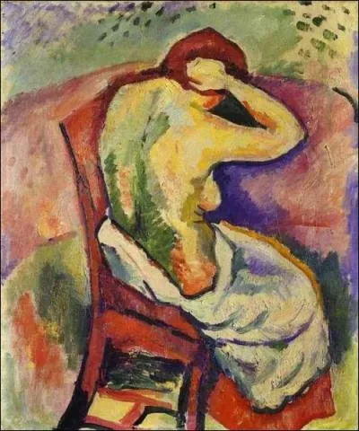 Femme nue assise de dos, 1907