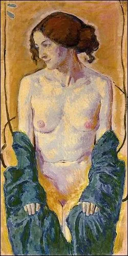 Nu au chle bleu, 1913