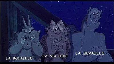 Quel personnage Disney a la facult de converser avec La Rocaille, la Muraille et La Volire ?