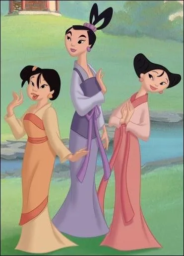Comment s'appellent les trois princesses dans  Mulan 2  ?