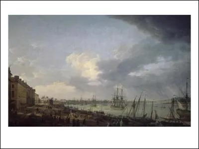 Quel port d'une ville de France est reprsent sur ce tableau peint par Joseph Vernet ?