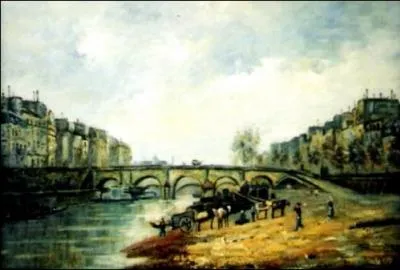 Dans le tableau de Stanislas Lpine ainsi que dans le texte de Flaubert, la Seine est borde...