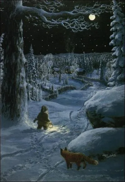 De retour dans la fort, le gnome est observ par ses amis, les ... ? (CLIQUER sur l'image pour l'agrandir. )